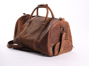 Two Tone Brown Duffle Bag