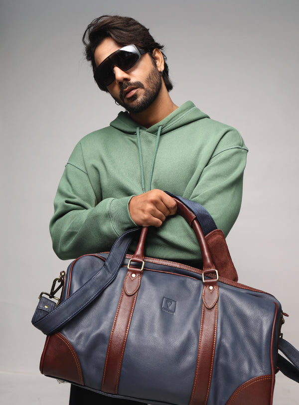 Blue Duffle Bag